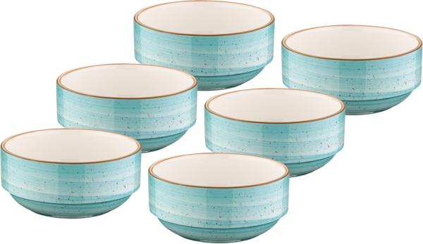 Aura Aqua Banquet Stapelschale 6cm - 6 Stück